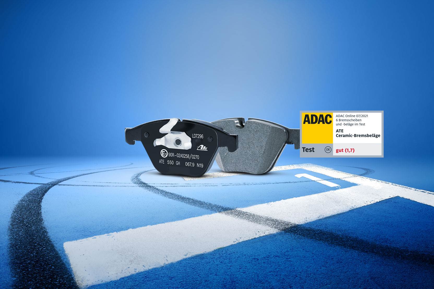 Plaquettes ATE Ceramic, gagnantes du test ADAC