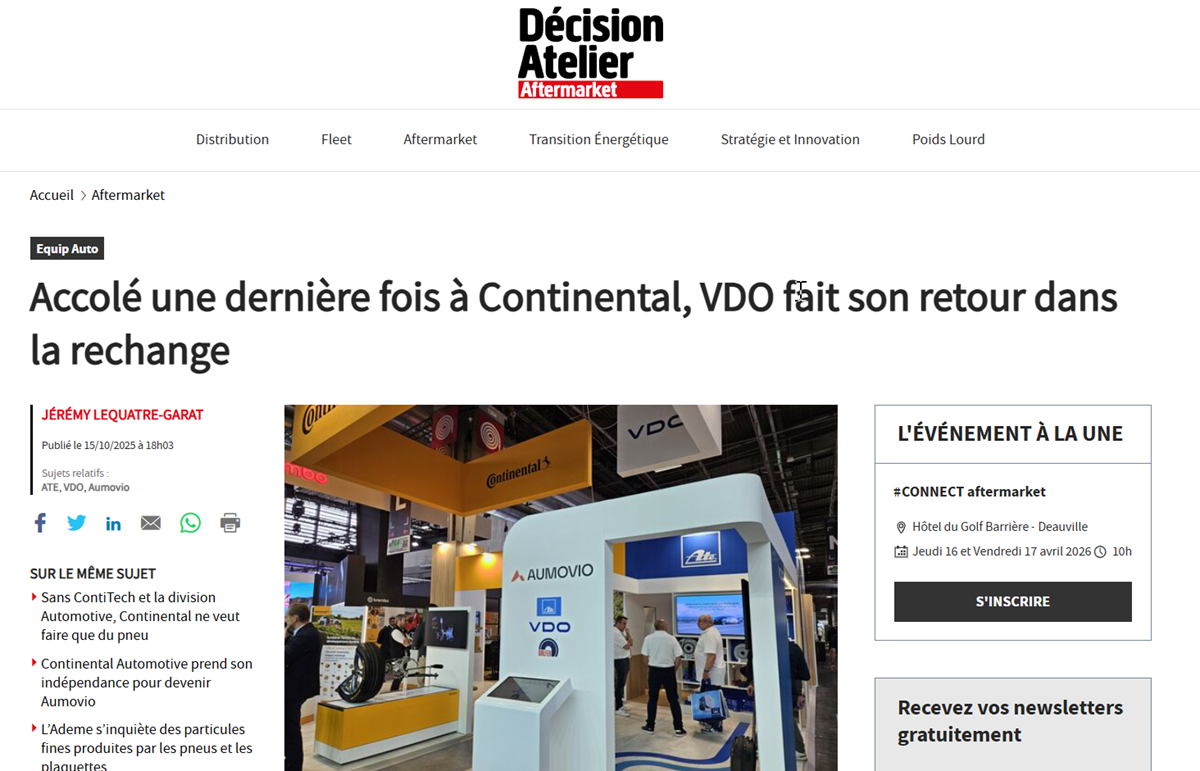 Décision Atelier Aftermarket